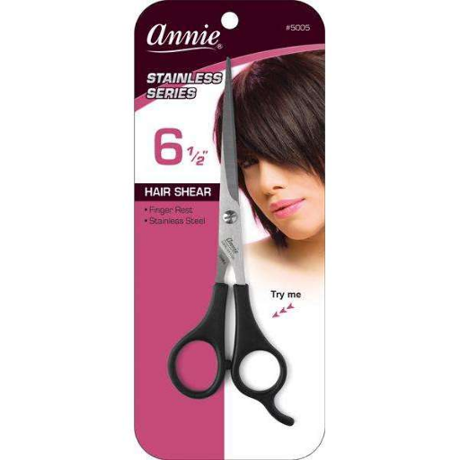 Annie Hair Shears 6.5 Black Stainless Series