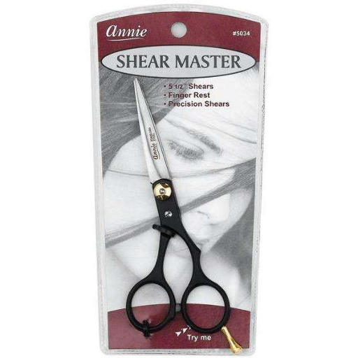 ANNIE-SHEARMASTER 5 1/2" SCISSORS-BLACK